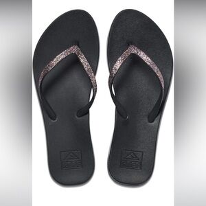 🆕 Reef Women's Stargazer Glitter Flip Flops 9